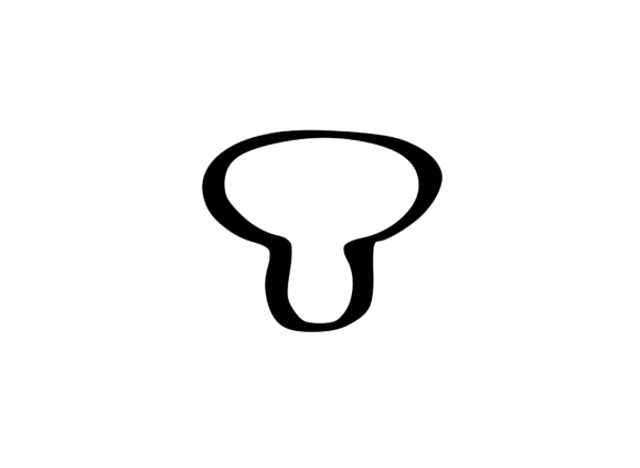 Friendly Bubble Cartoon Mono Letter SVG for Graphics and Crafts