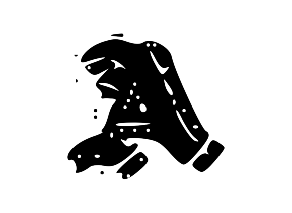 Fun Whacky Playful Mono Letter a V.2: A Creative Graphics Gem