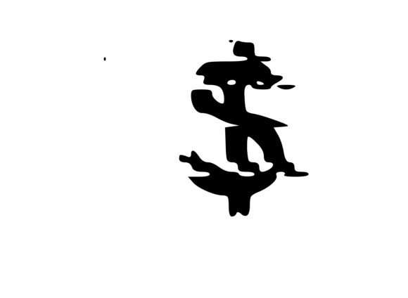 Glitched USA Dollar Symbol 1: A Bold Graphics Choice for Crafts