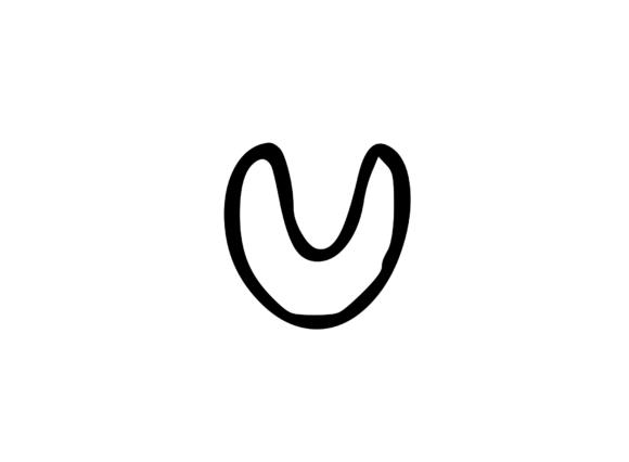 Review: Friendly Bubble Cartoon Mono Letter SVG U