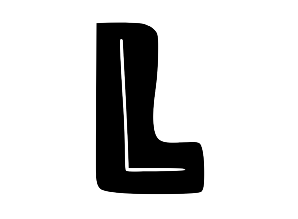 Review: Funky Bold Skeleton Letter L for Graphics and Crafts