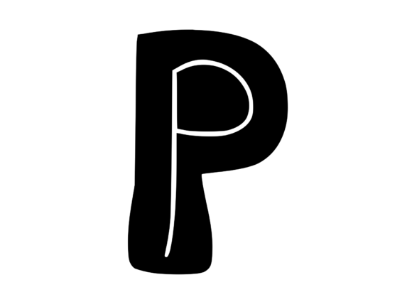 Review: Funky Bold Skeleton Letter P for Creative Graphics