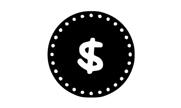 Review: Mono Minted Gold Coin Symbol SVG for Graphics and Crafts