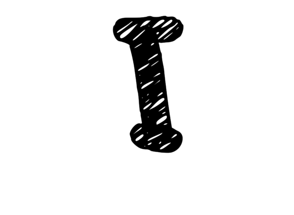 Rough and Messy Scribbled Mono Letter: A Unique Graphics & Crafts Asset
